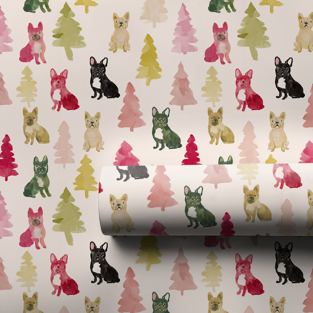 Frosted Frenchie - Wrapping Paper