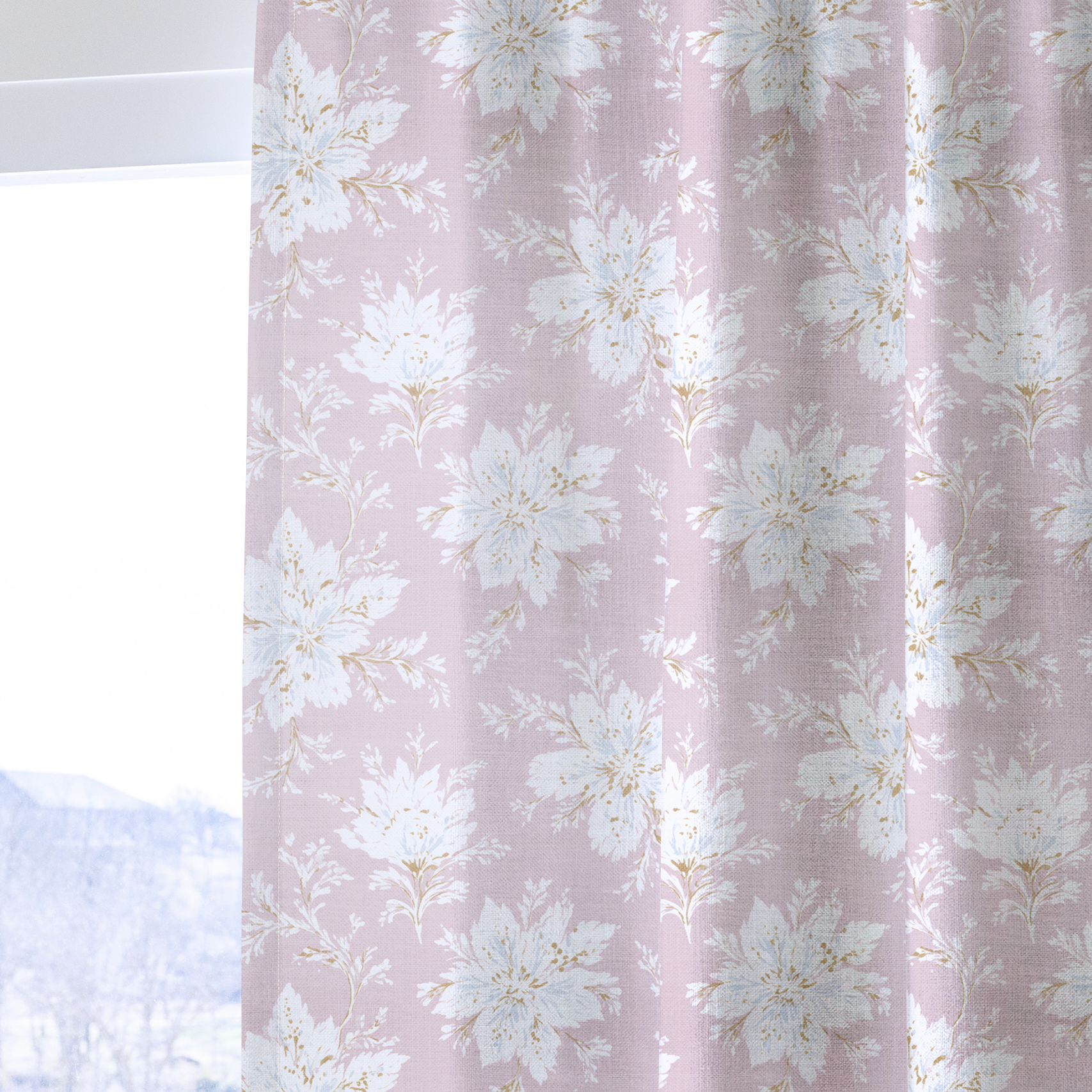 Sugarplum Petals - Drapery — one panel
