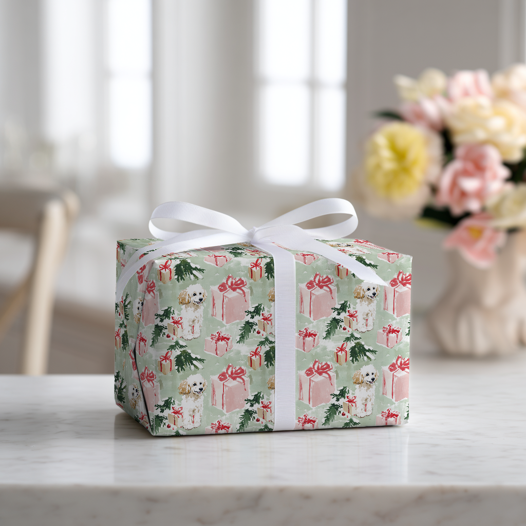 Mindi Poodle-Wrapping Paper