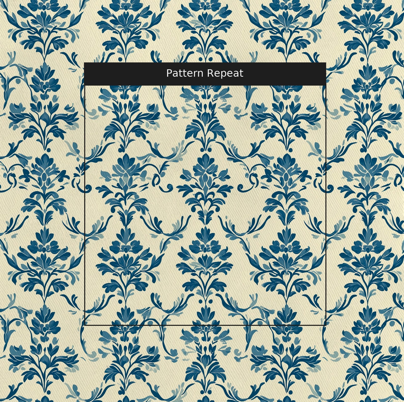 French Kiss Fabric by the Yard — pattern repeat