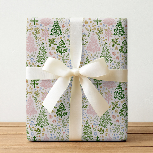 Holly Jolly Floral - Wrapping Paper
