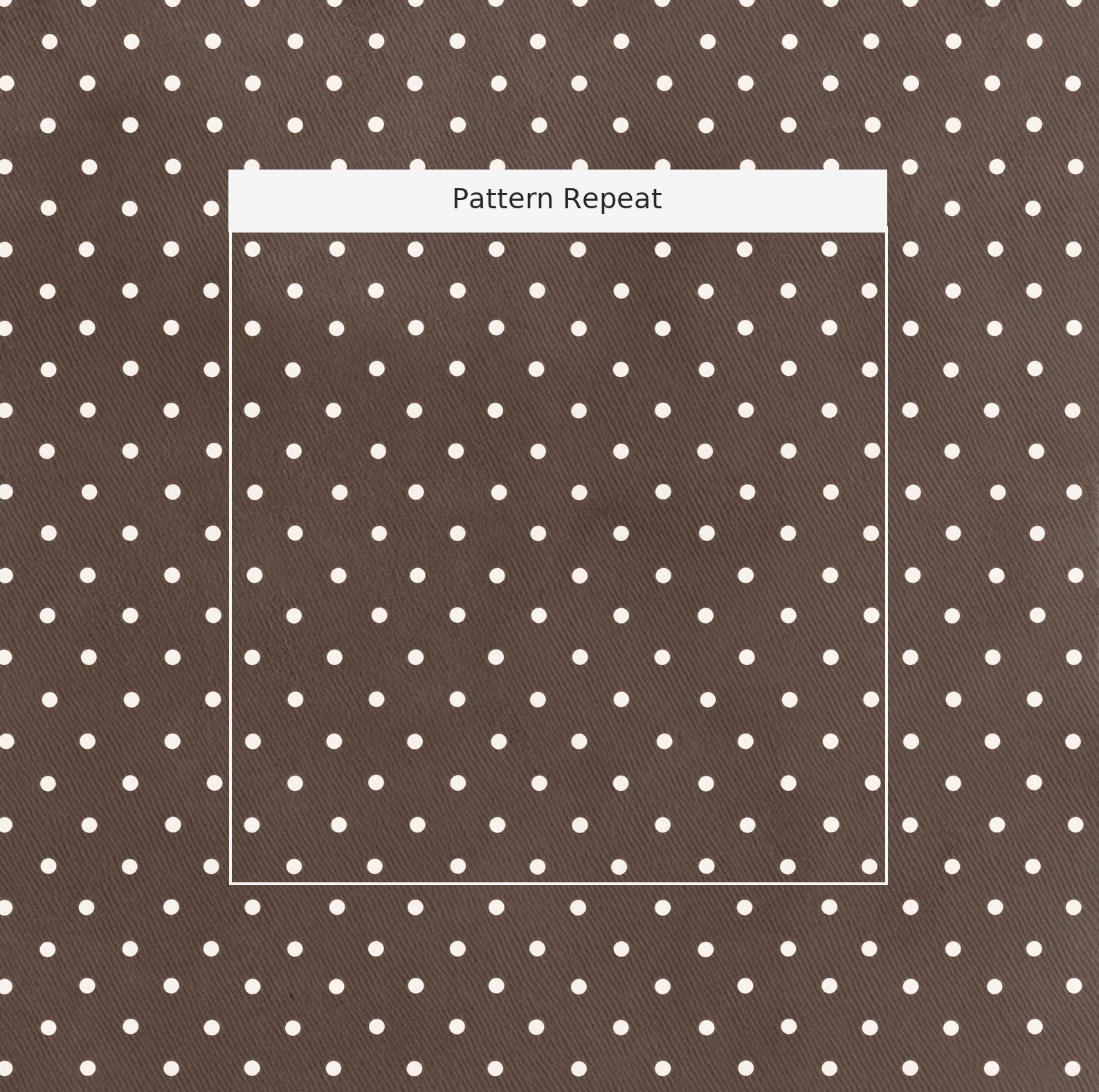 Cocoa Dots Fabric by the Yard — pattern repeat