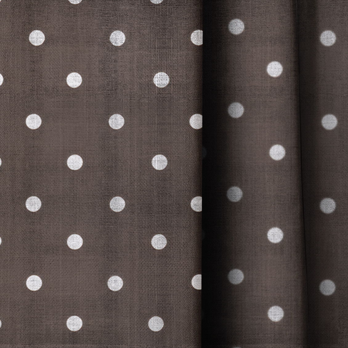 Cocoa Dots - Drapery — close up