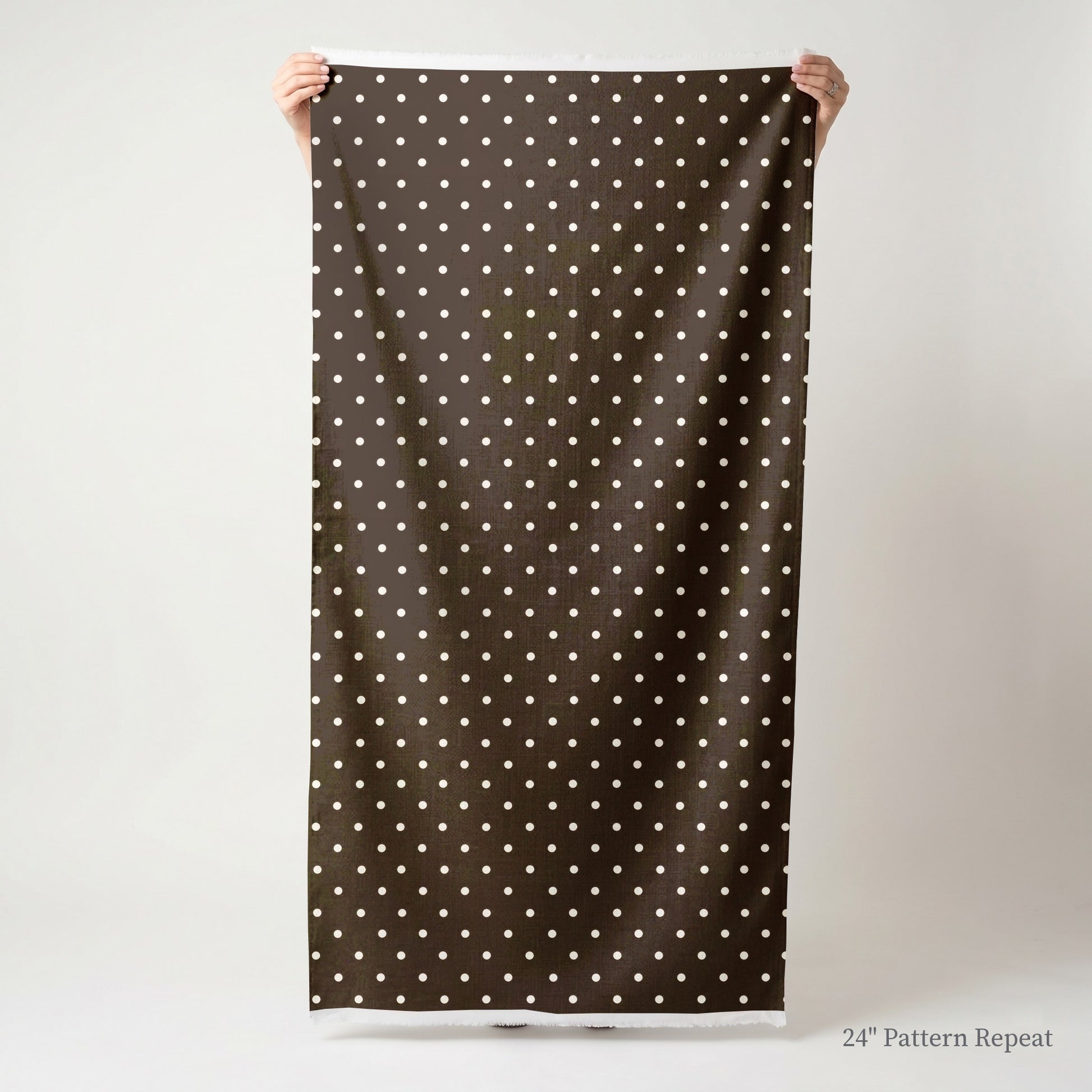 Cocoa Dots Fabric by the Yard