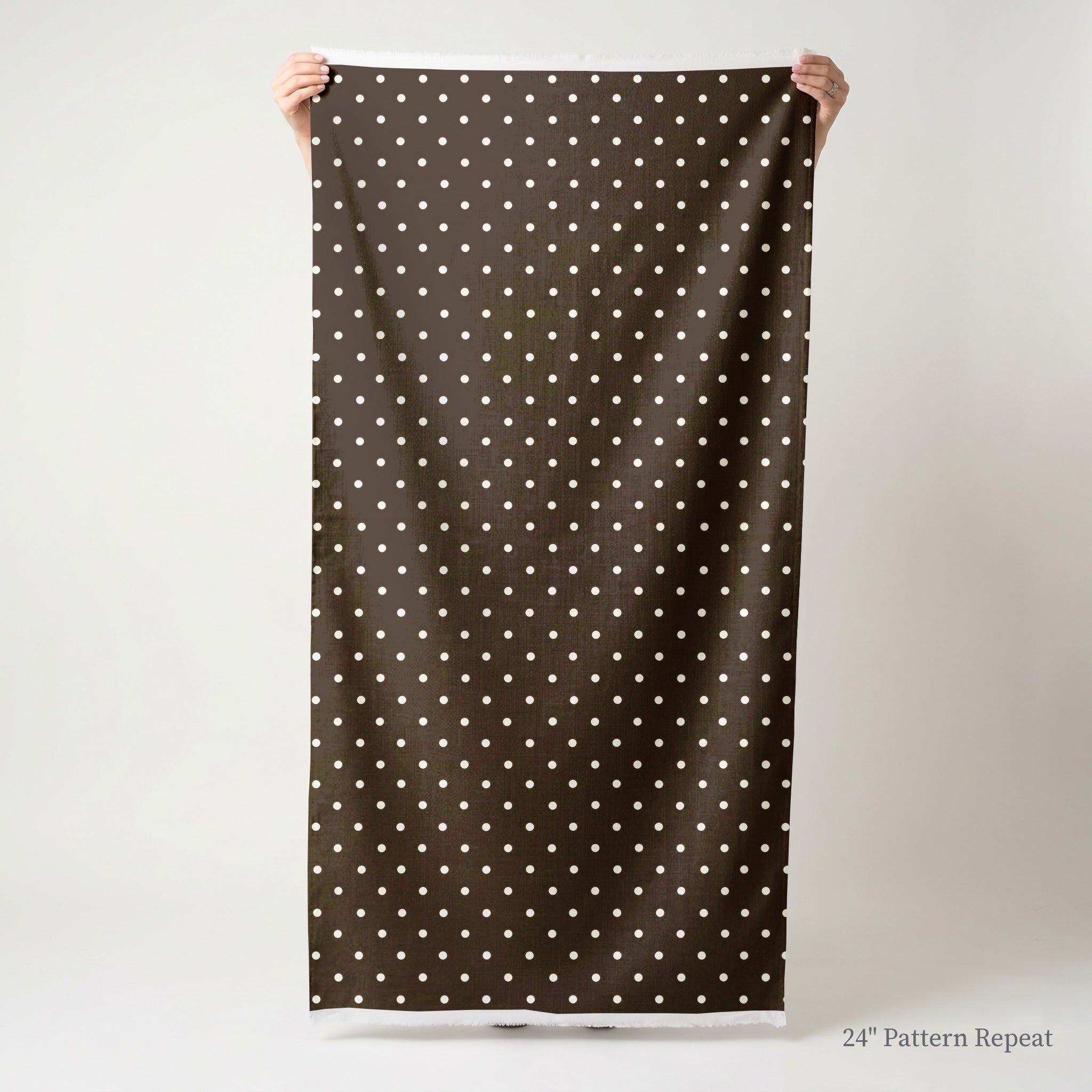 Cocoa Dots Fabric by the Yard