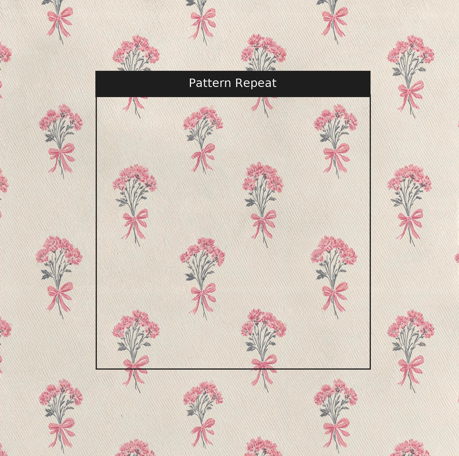 Bare Blossom Fabric by the Yard — pattern repeat