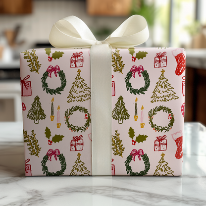 Holly Jolly Doodles - Wrapping Paper