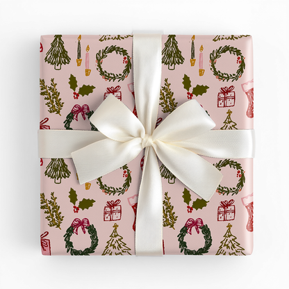 Holly Jolly Doodles - Wrapping Paper