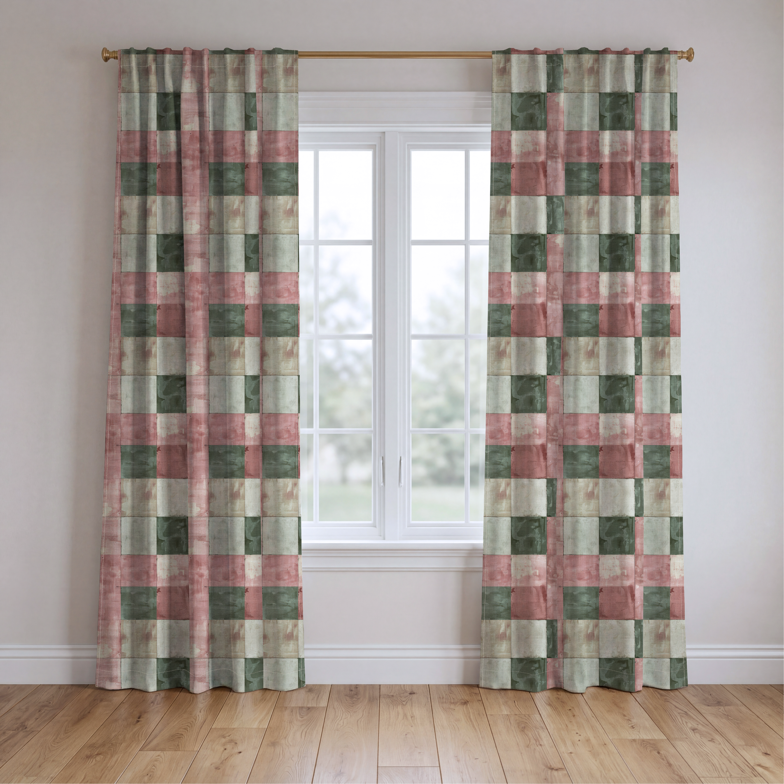 Avery's Abode - Drapery — two panels