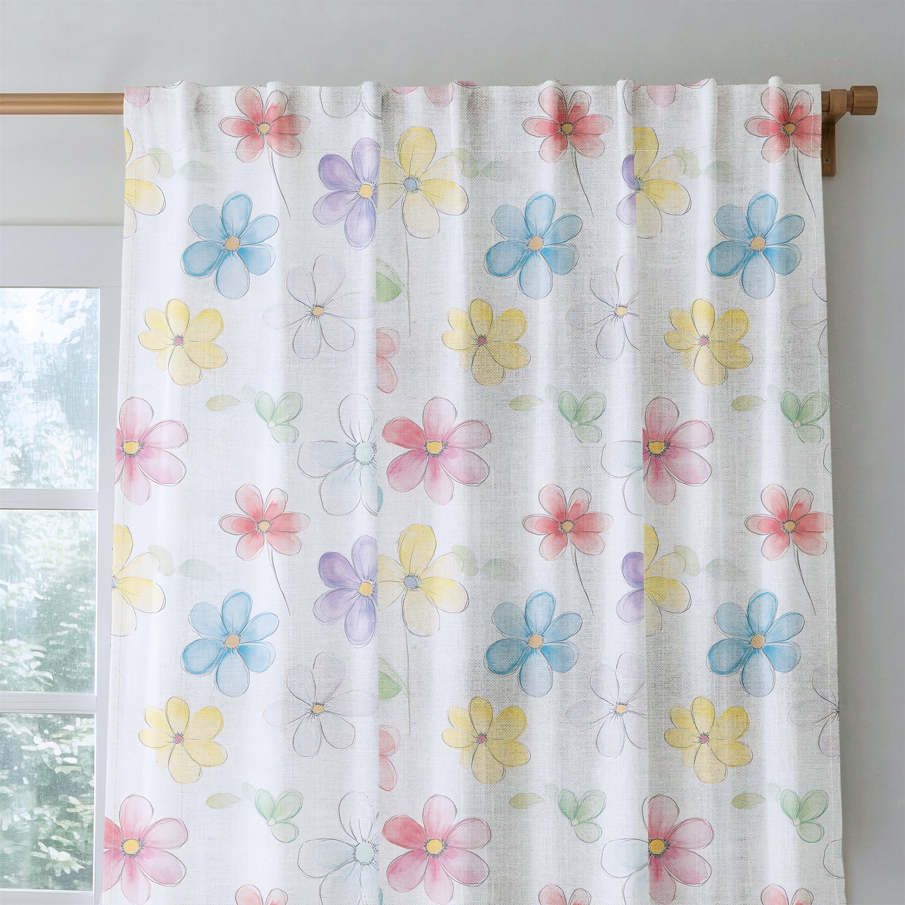 Blossom Parade - Drapery — rod