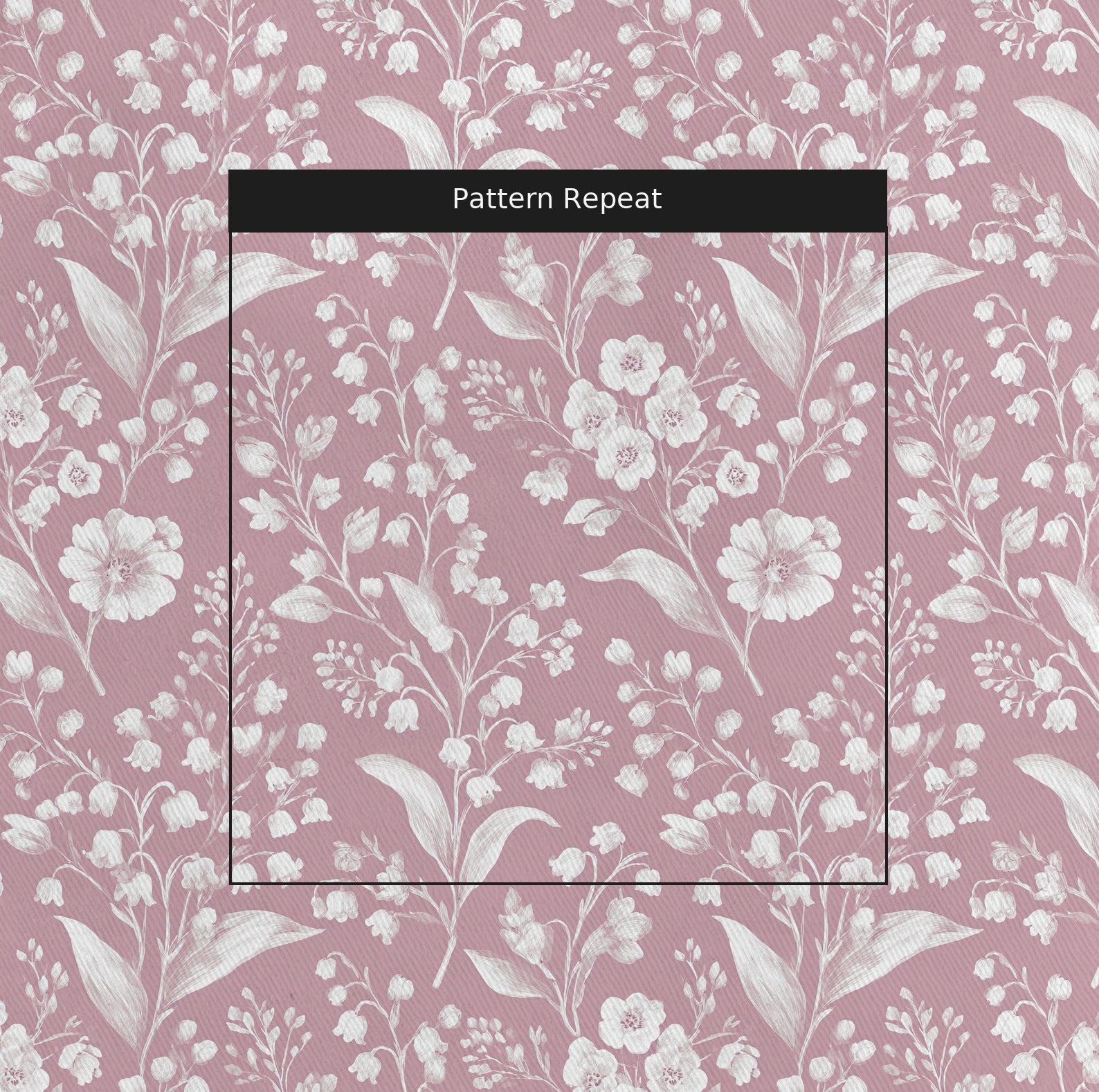 Pressed Petals Fabric by the Yard — pattern repeat