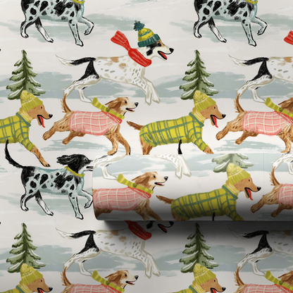 Holly Jolly Hounds - Wrapping Paper