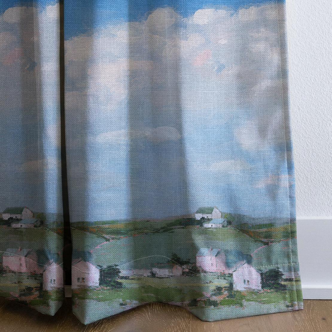 Countryside - Drapery — corner closeup