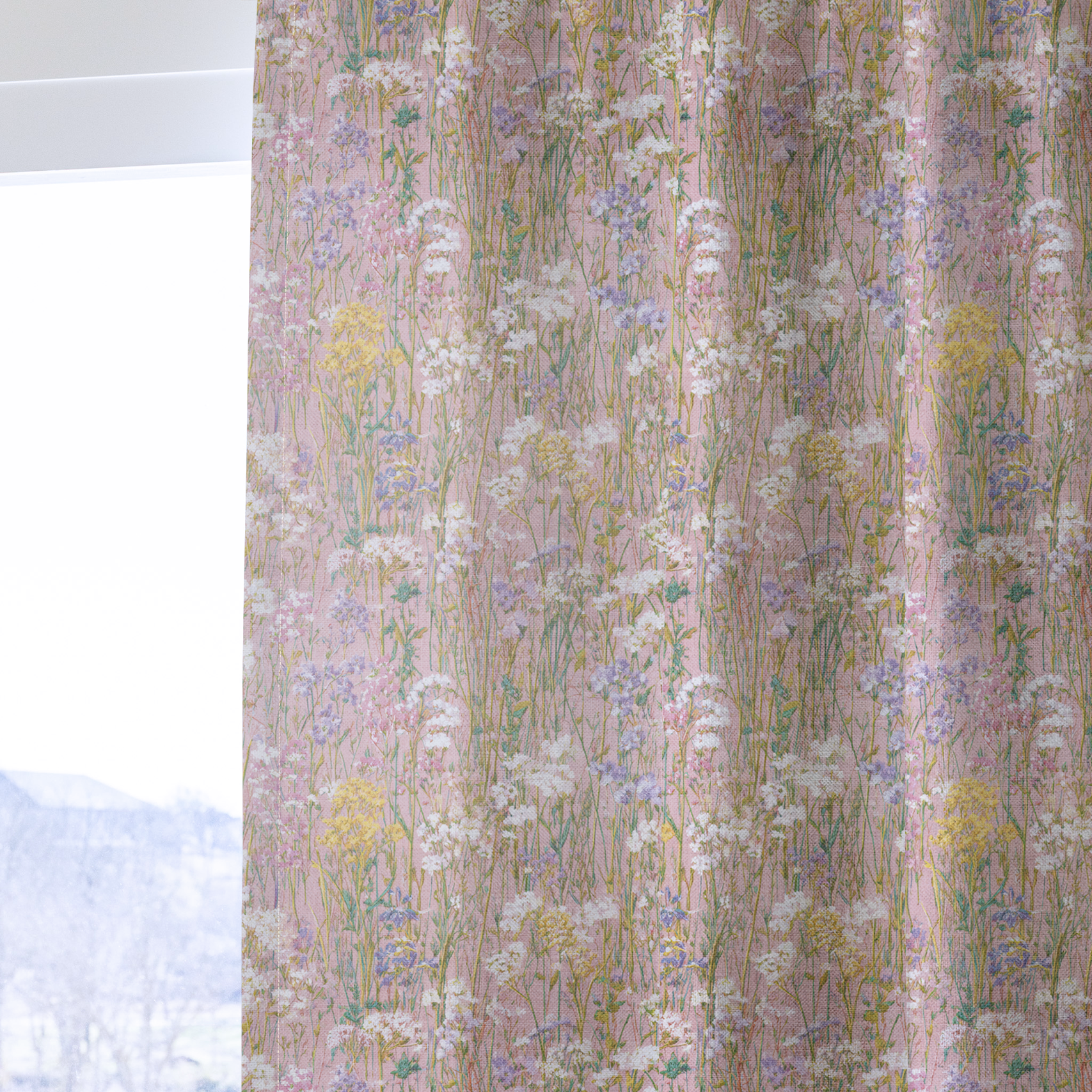 Pressed Florals - Drapery — one panel
