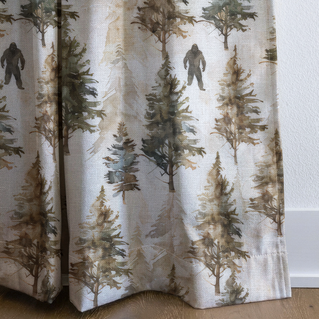 Sasquatch Sanctuary - Drapery — corner closeup