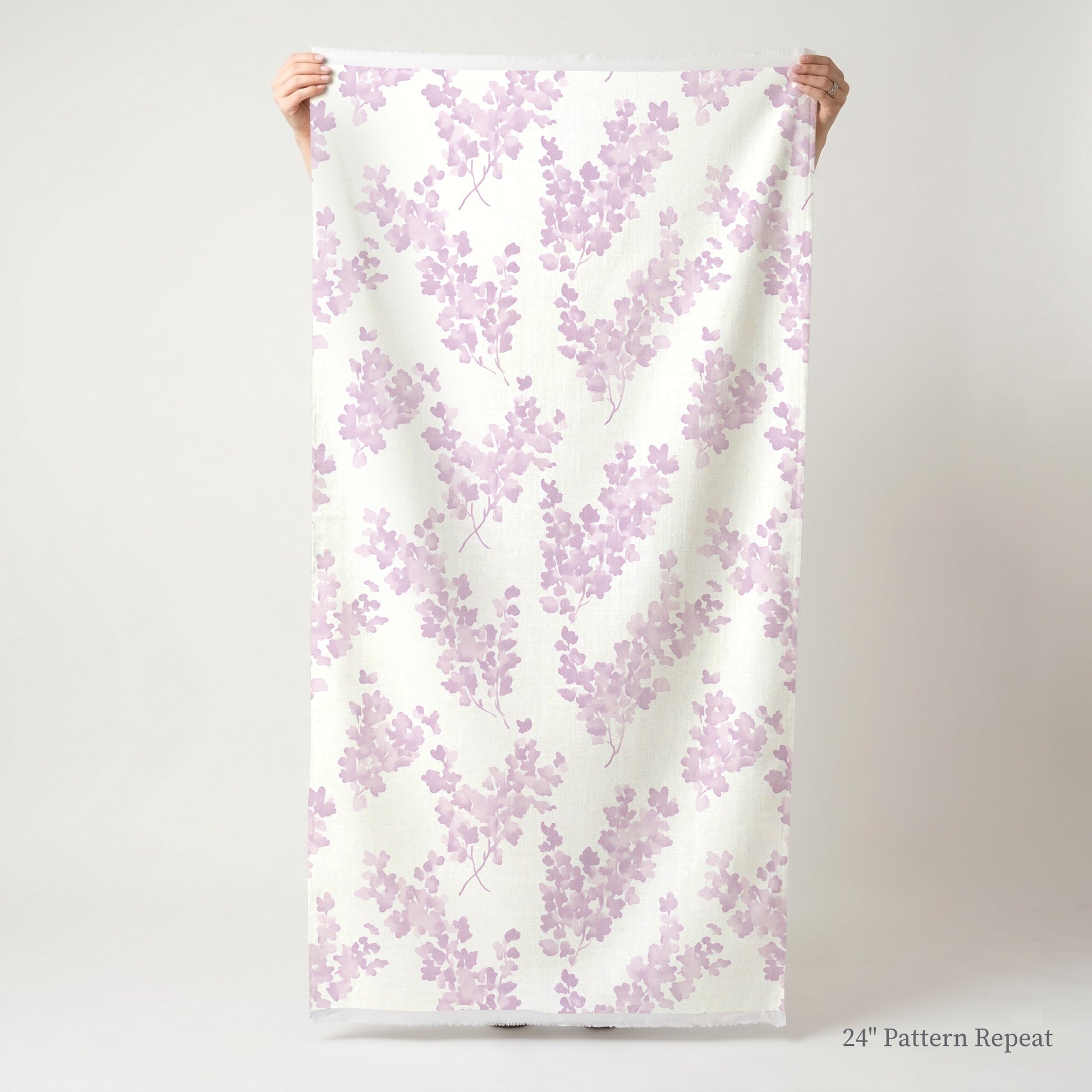 Lilac Stems Fabric by the Yard