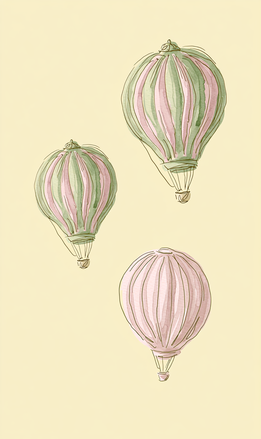 Juliet's Garden Easter Hot Air Balloon Study - Tapestry