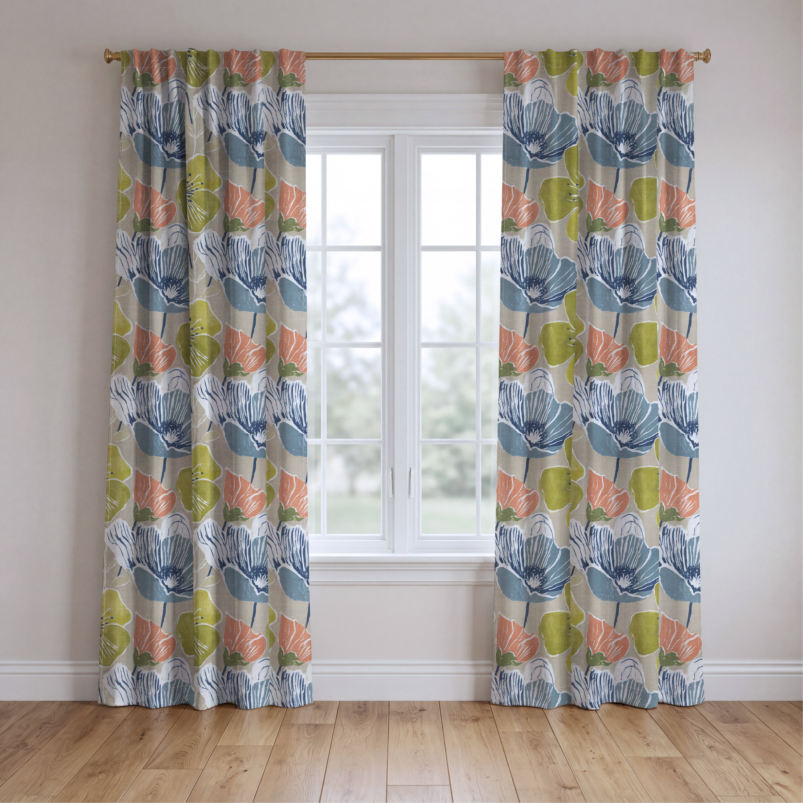 Rowena - Drapery — two panels