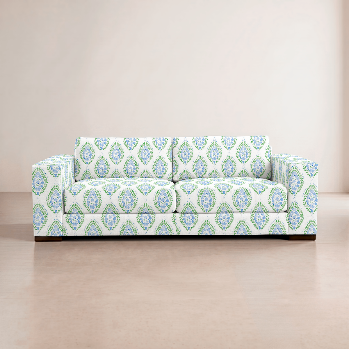 The Christopher Sofa in Leaf Me Be