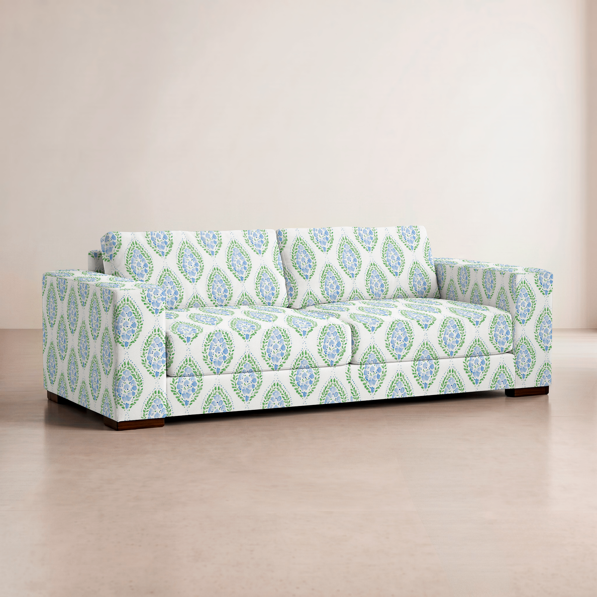 The Christopher Sofa in Leaf Me Be