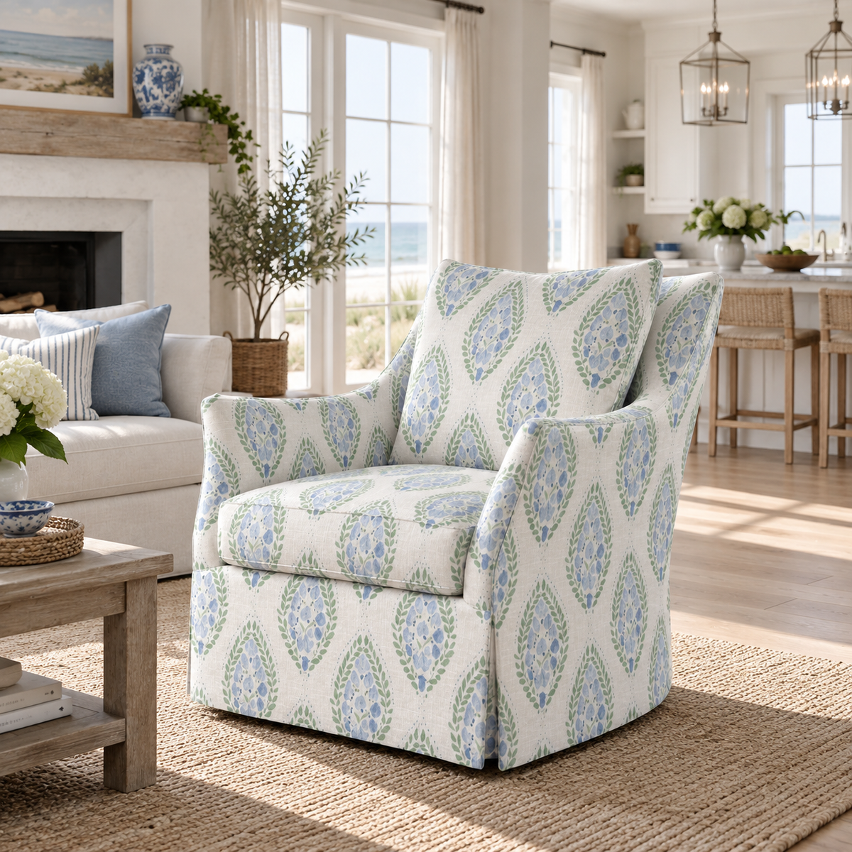 The Eleanor Chair in Leaf Me Be