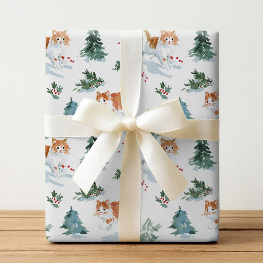 Meow In the Woods - Wrapping Paper