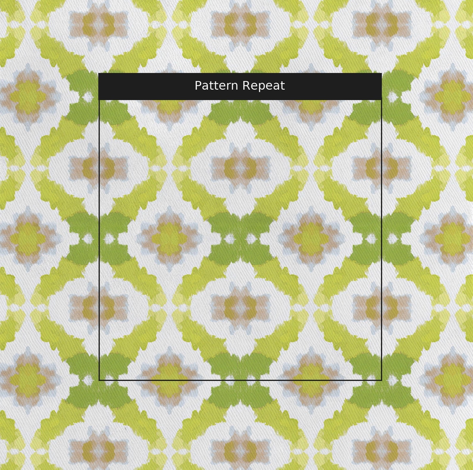 Lemongrass Lace Fabric by the Yard — pattern repeat