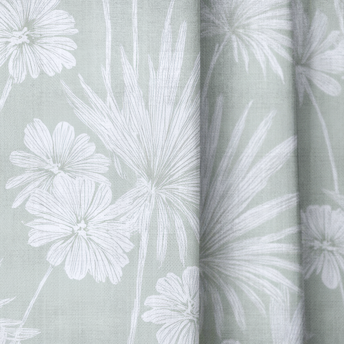 Drawn Palm - Drapery — close up