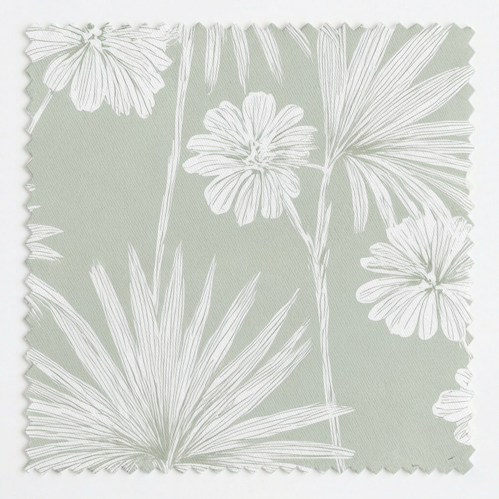 Drawn Palm Fabric by the Yard