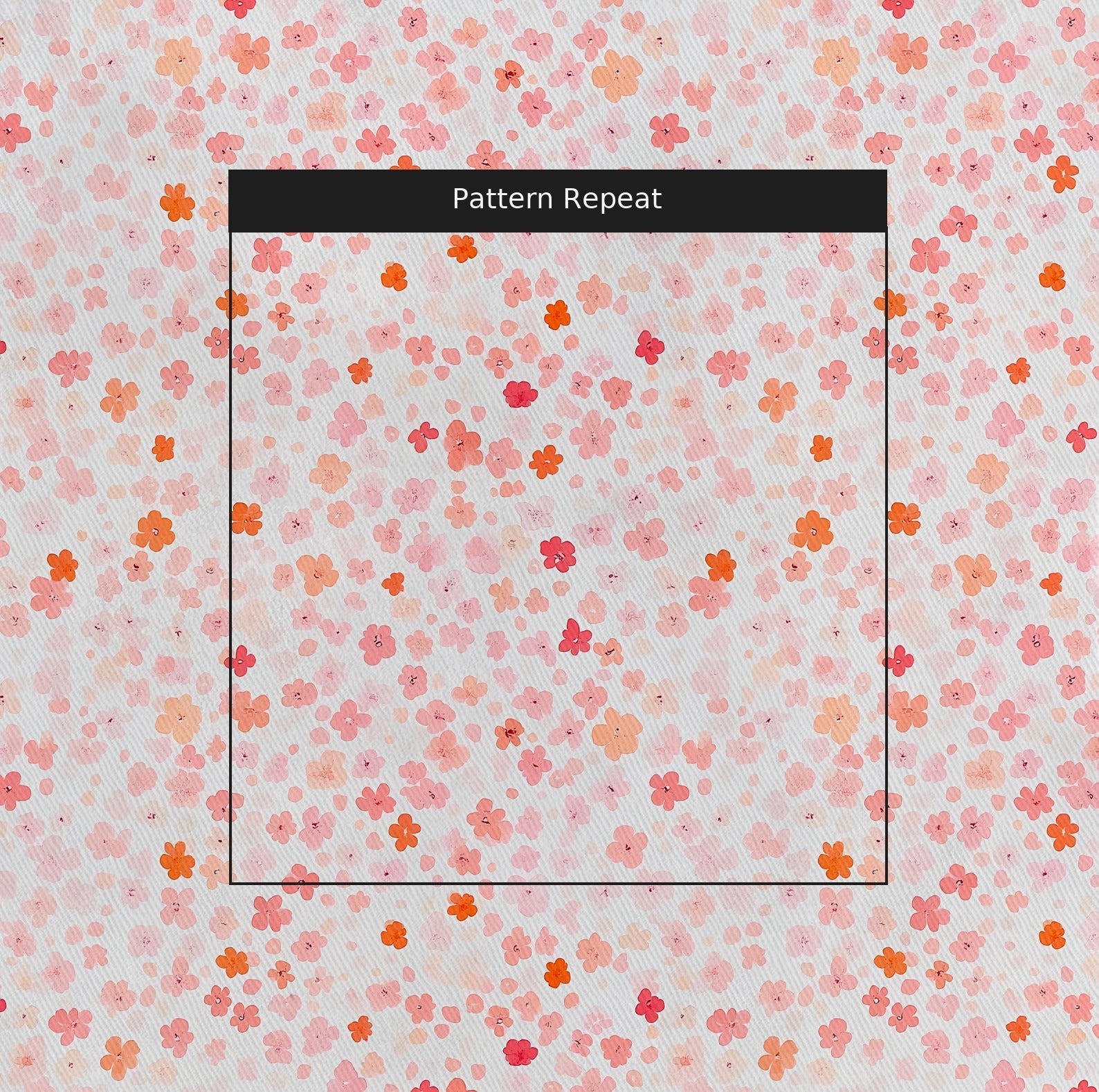 Poppy Fabric by the Yard — pattern repeat