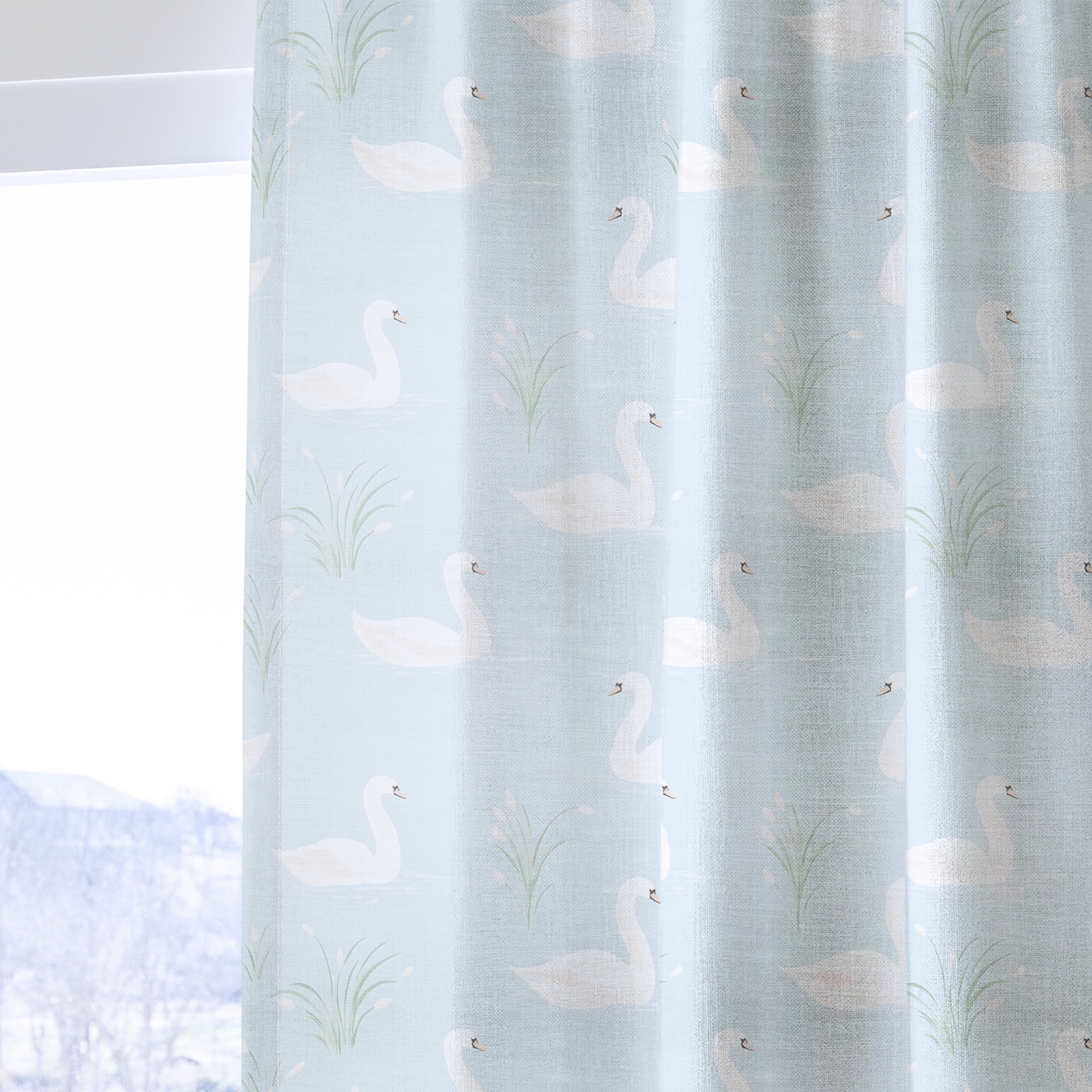 Silver Pond - Drapery — one panel