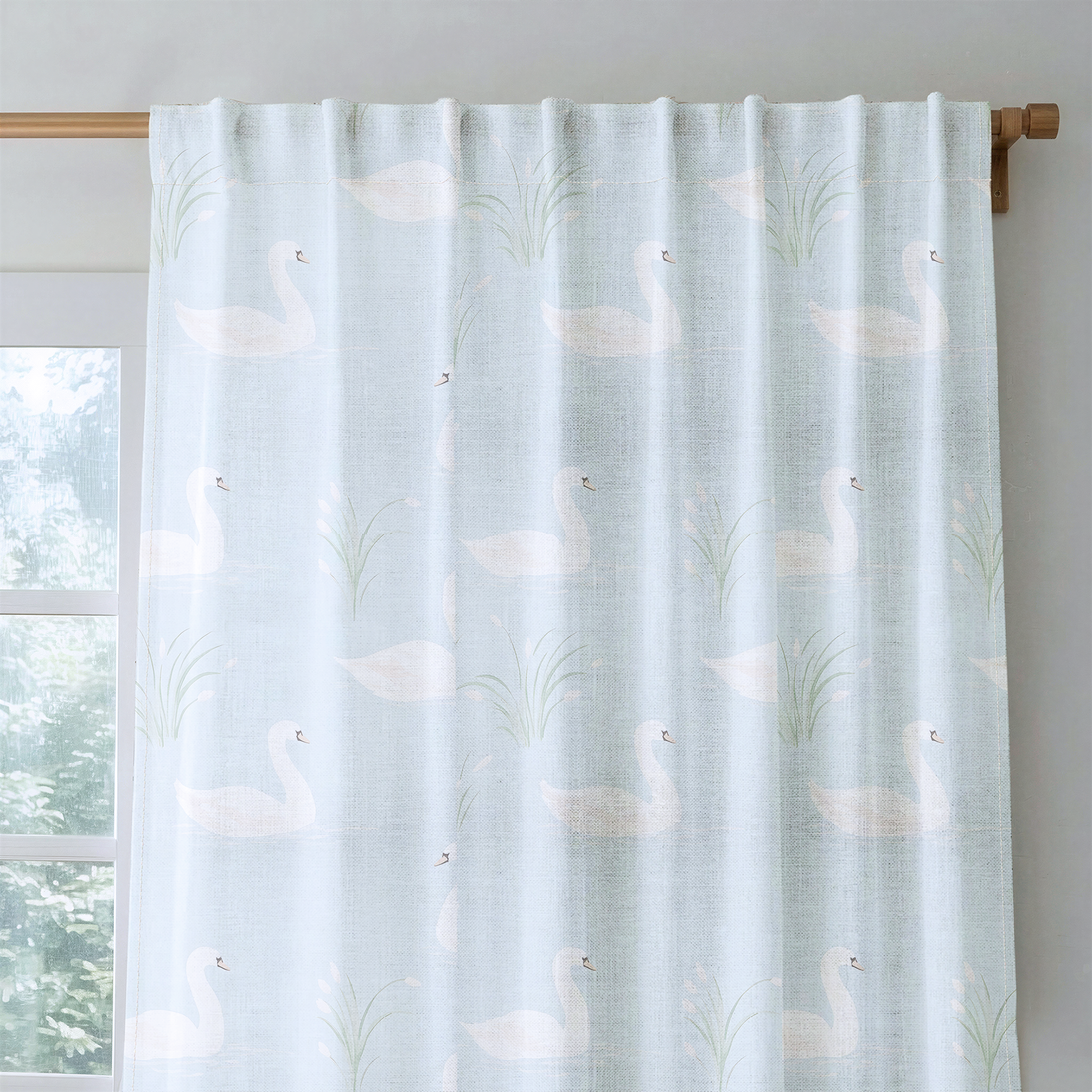 Silver Pond - Drapery — rod
