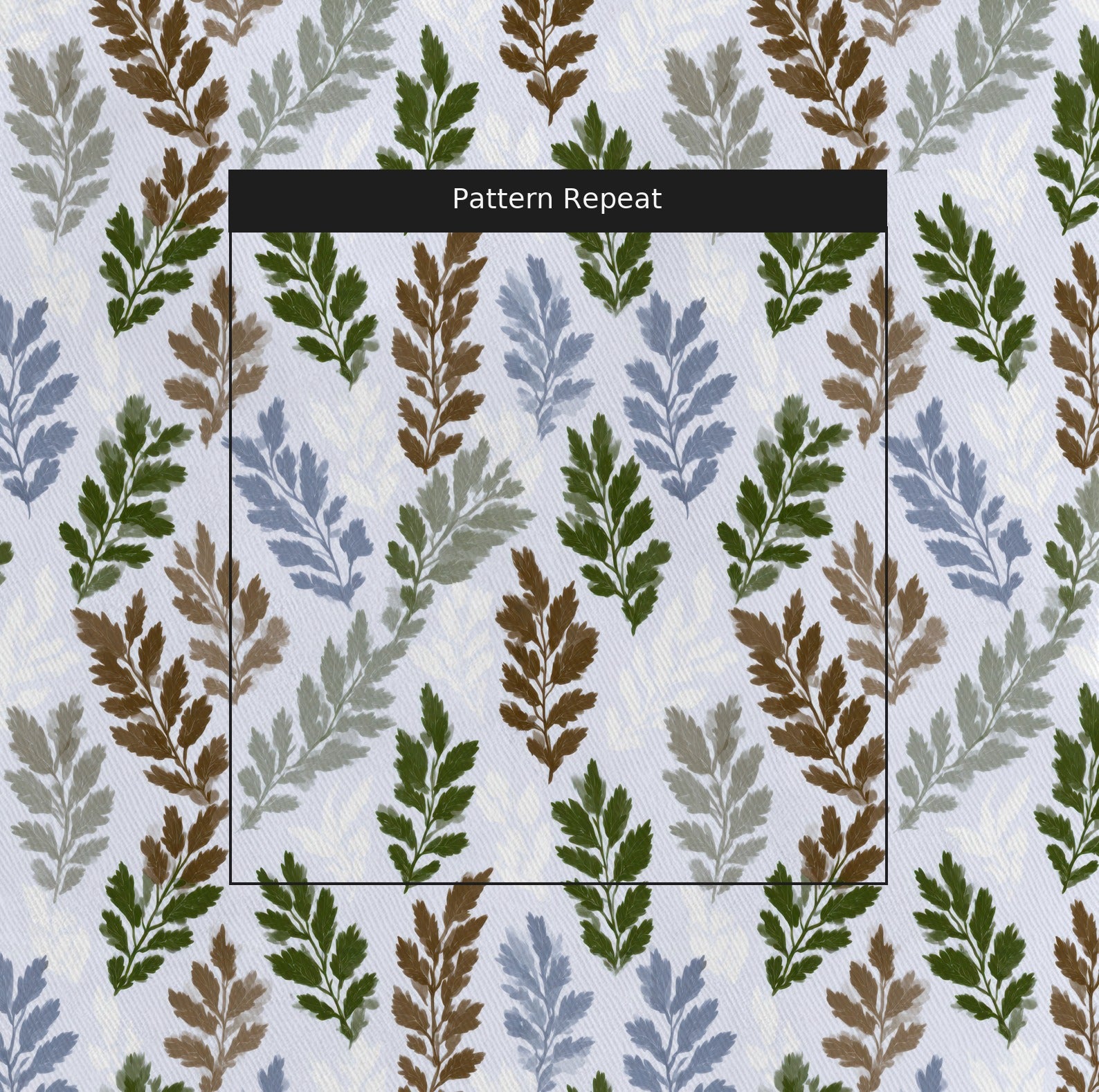 Fernway Fabric by the Yard — pattern repeat