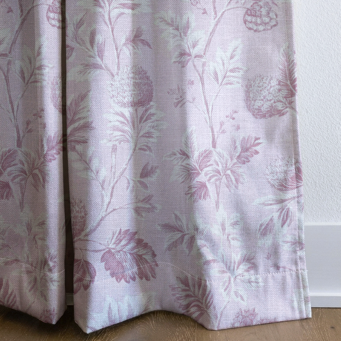 Blush on Blush - Drapery — corner closeup