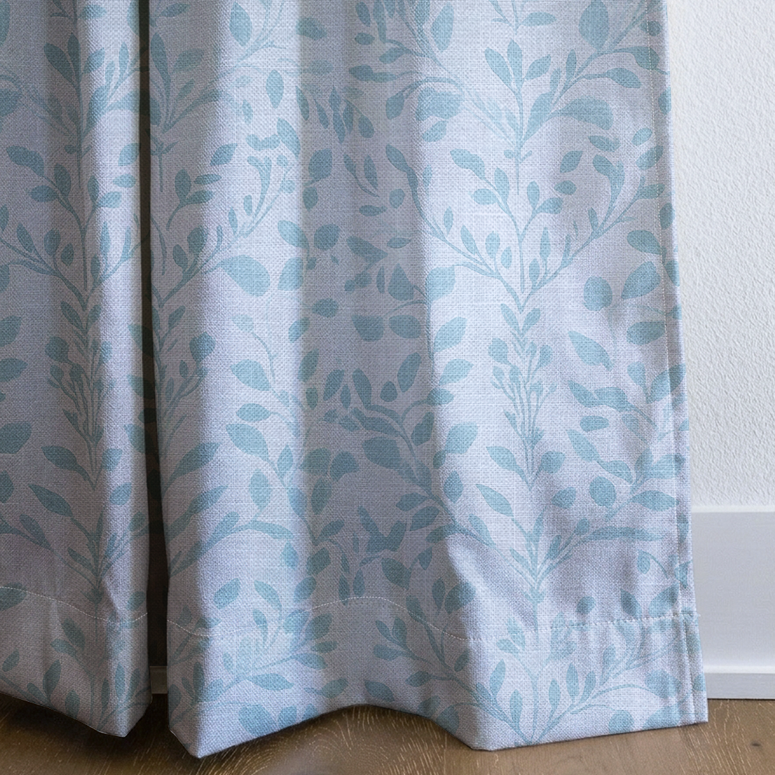 Rainy June - Drapery — corner closeup