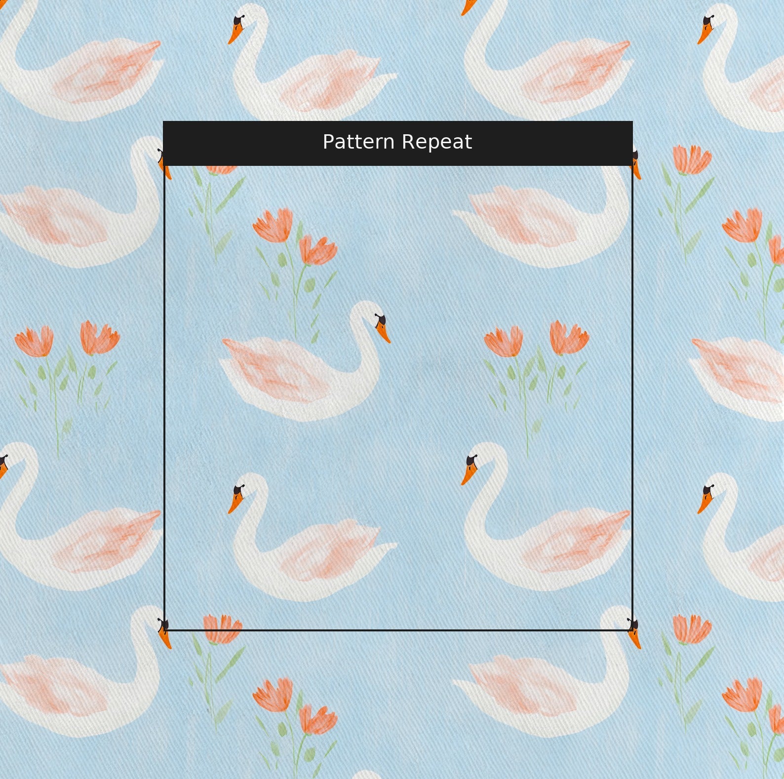 Laguna Fabric by the Yard — pattern repeat