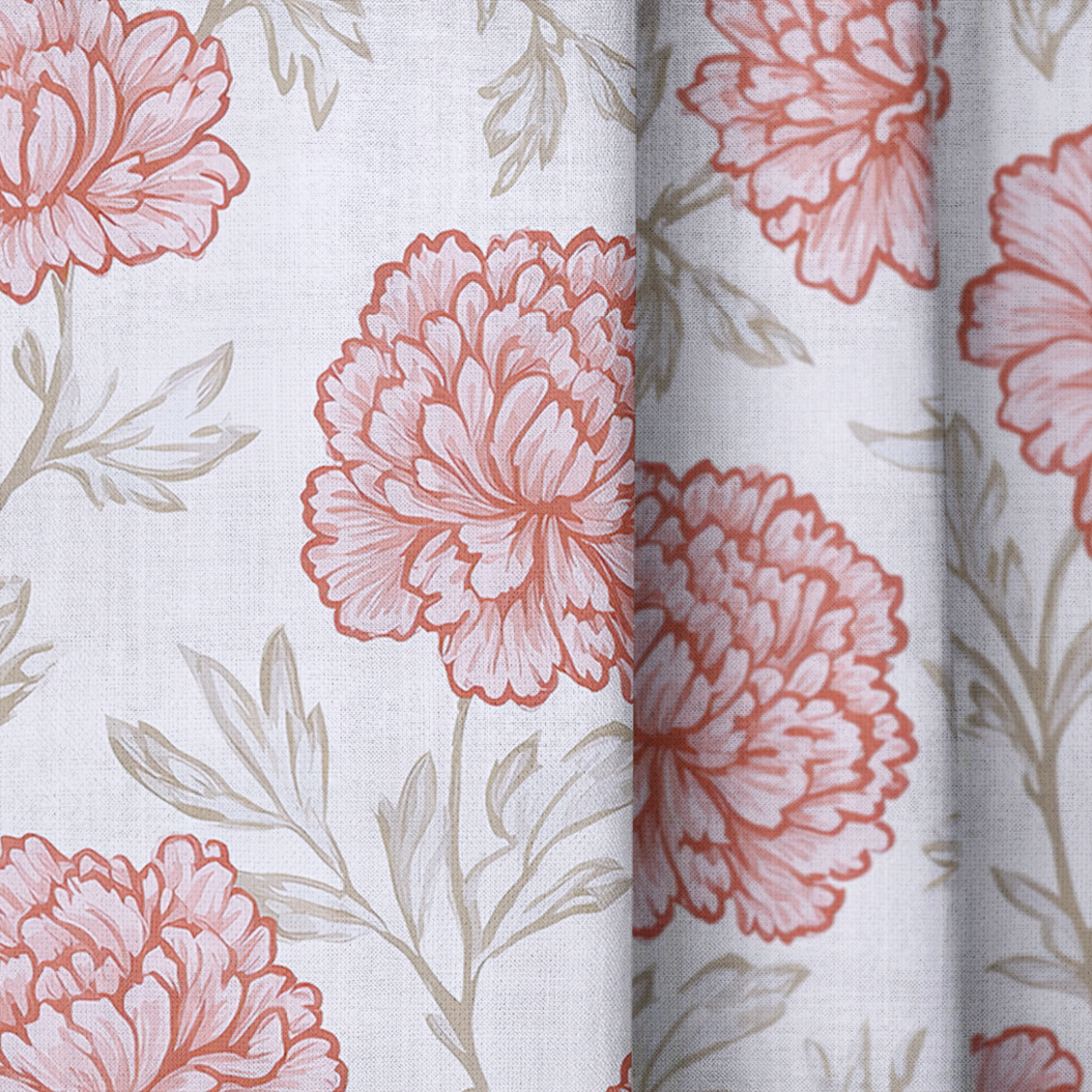 Antique Rose - Drapery — close up