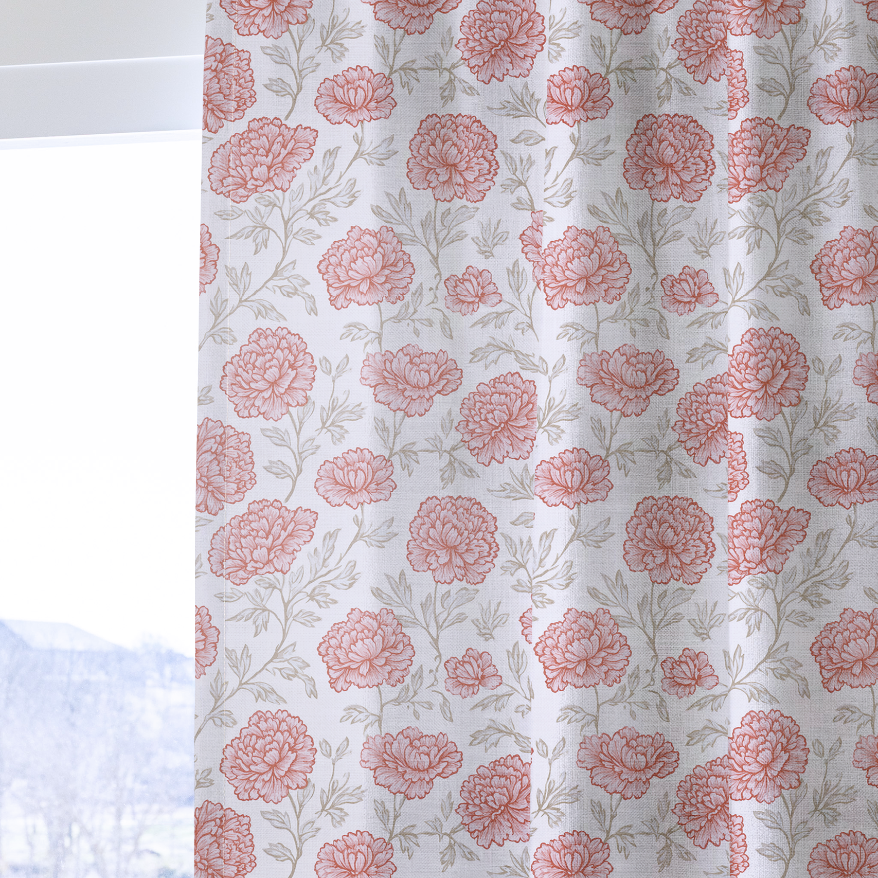 Antique Rose - Drapery — one panel