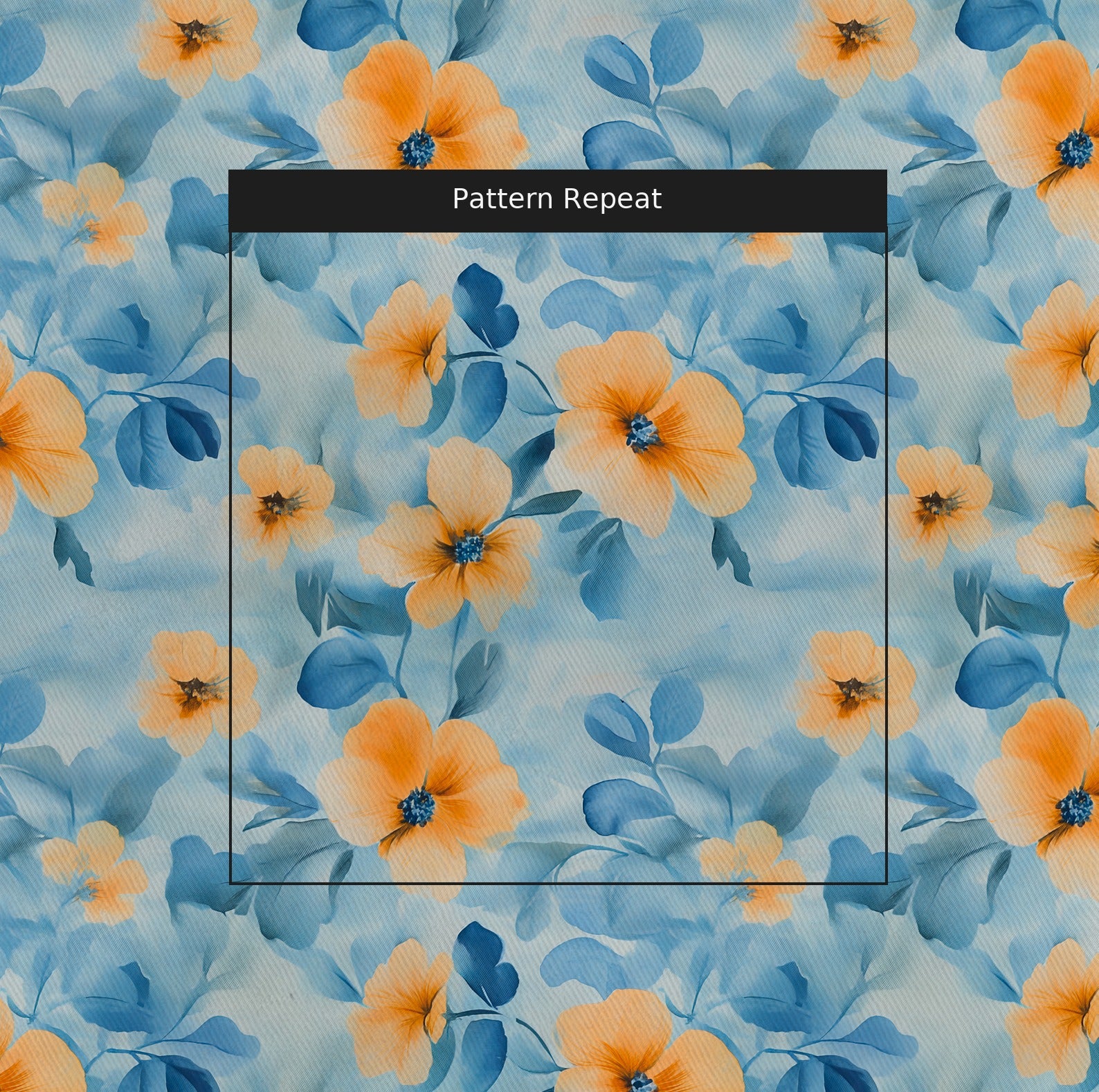 Magnolia Fabric by the Yard — pattern repeat