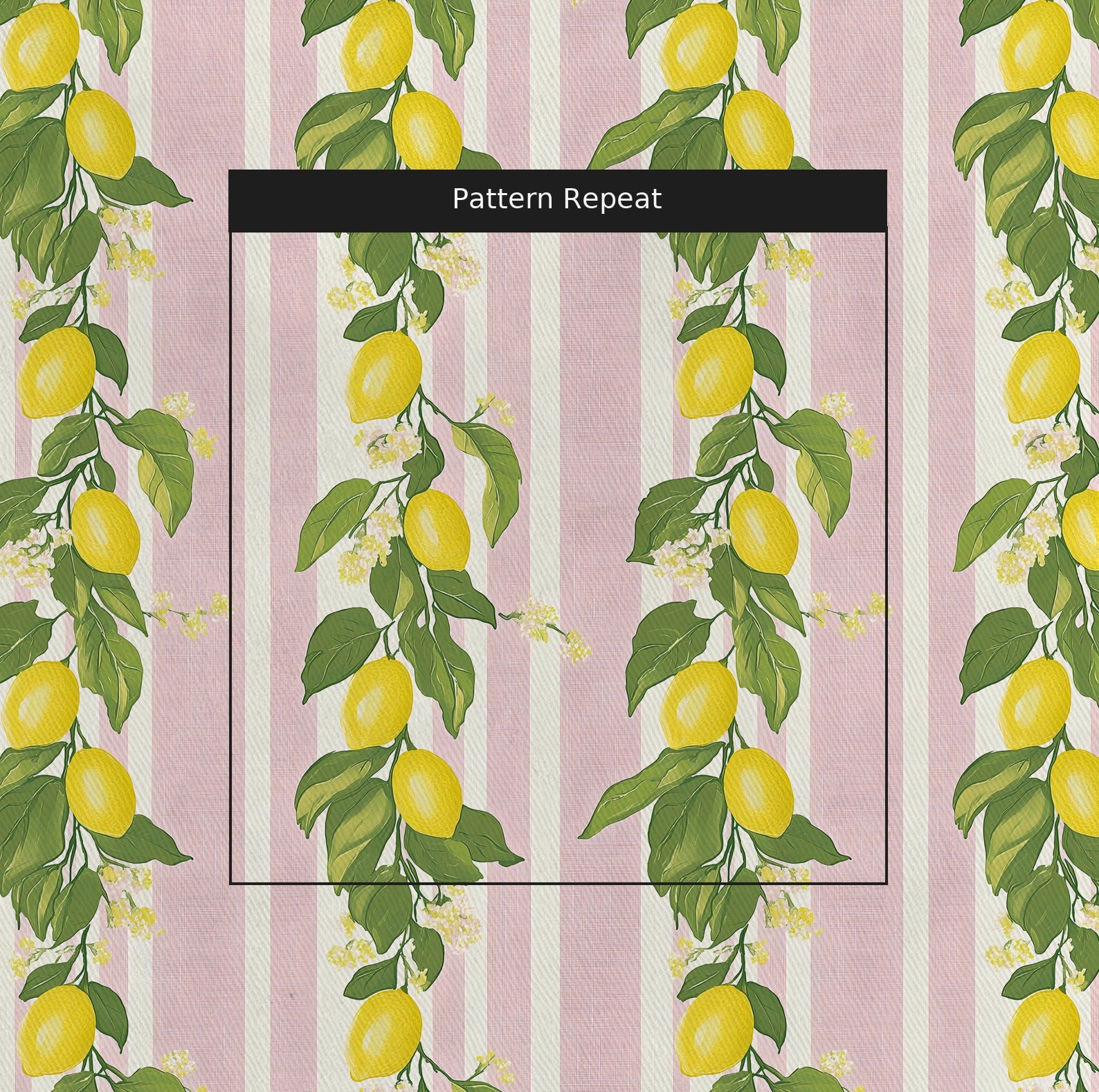 Sicily Stripes Fabric by the Yard — pattern repeat