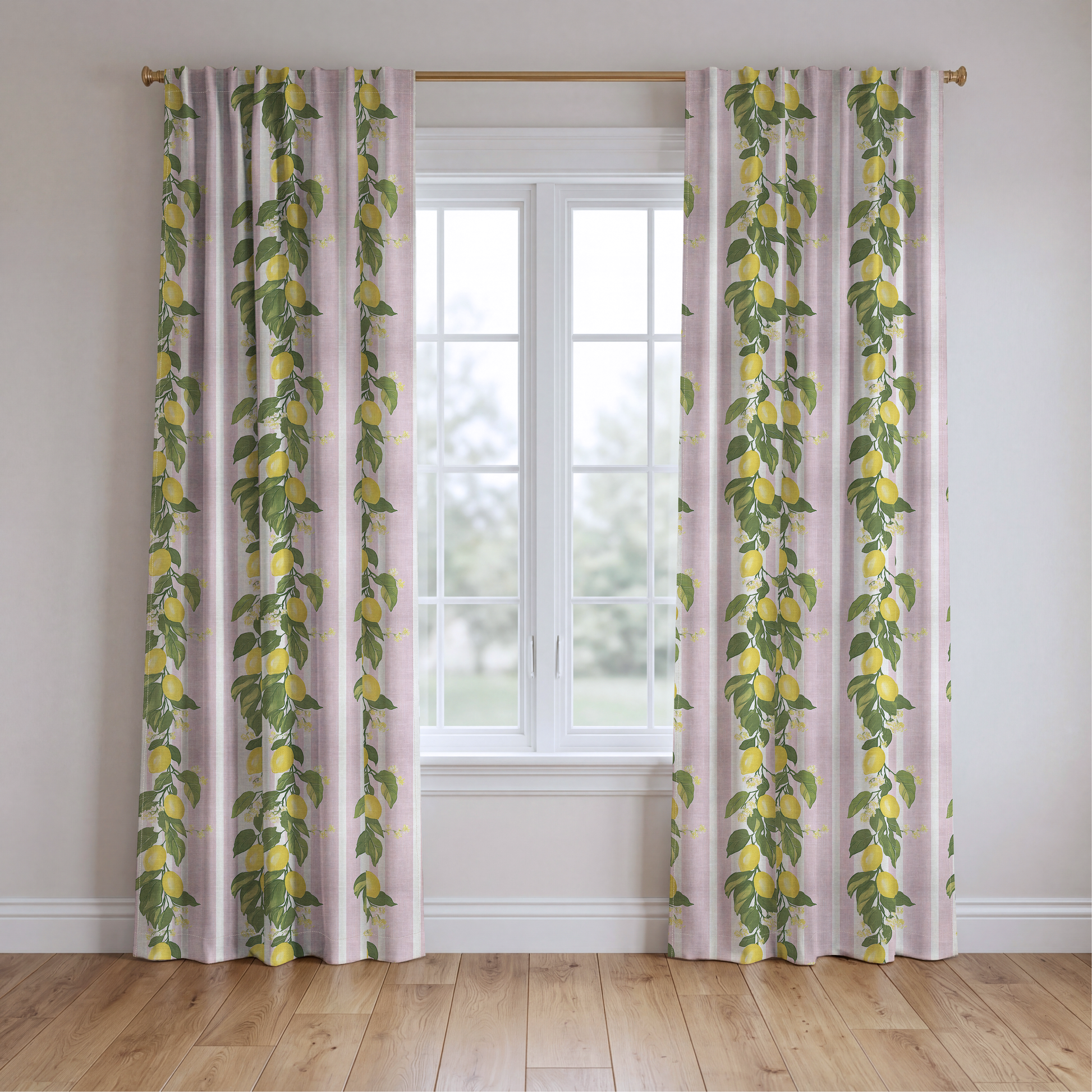 Sicily Stripes - Drapery — two panels