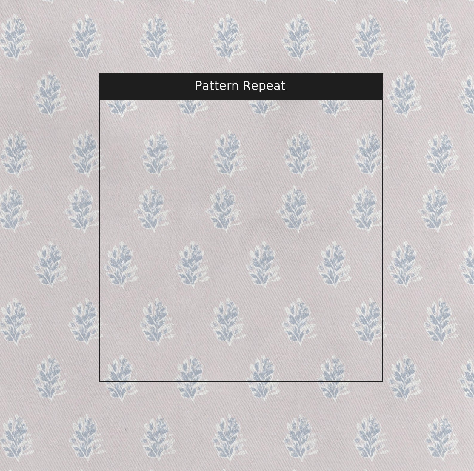 Faded Lilacs Fabric by the Yard — pattern repeat