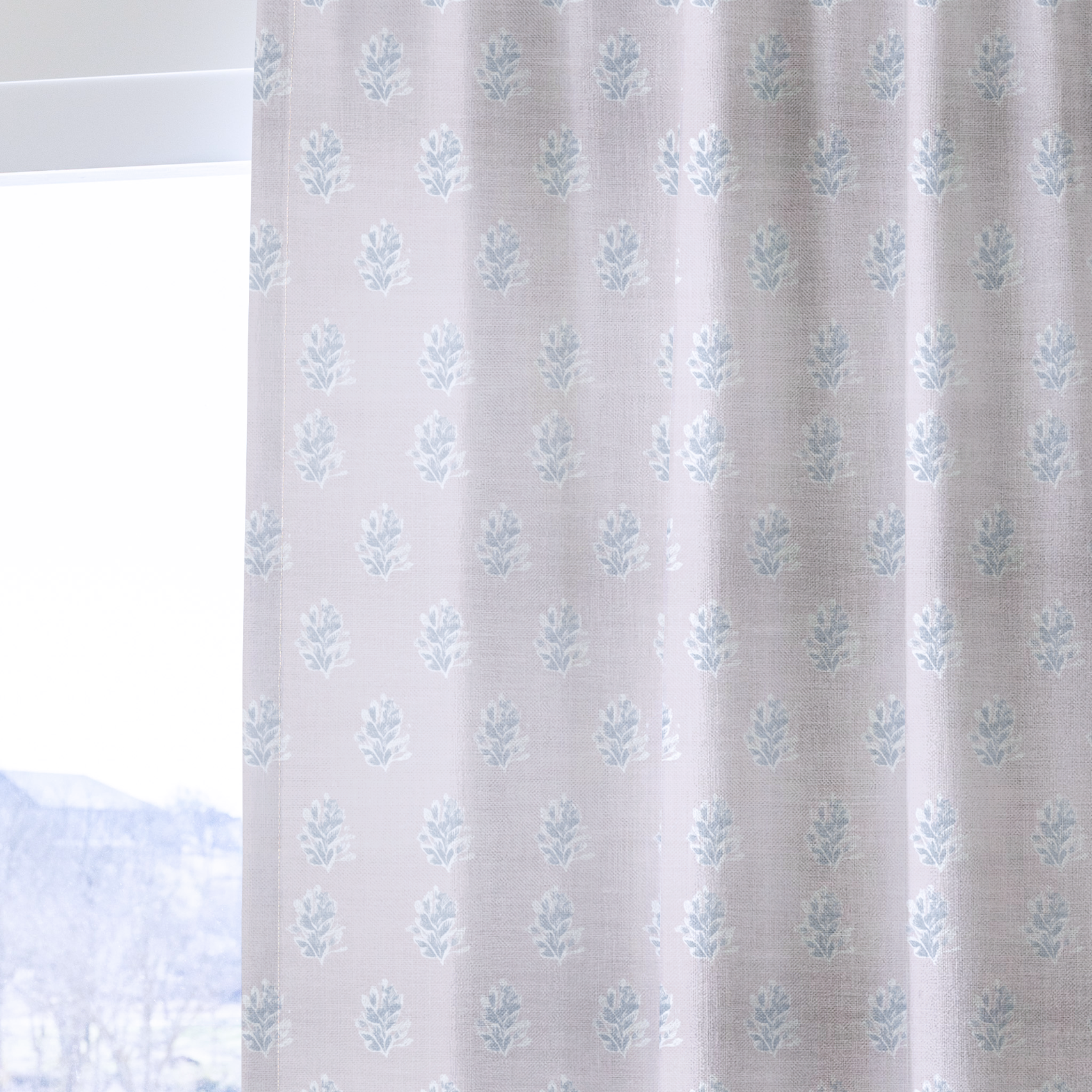 Faded Lilacs - Drapery — one panel