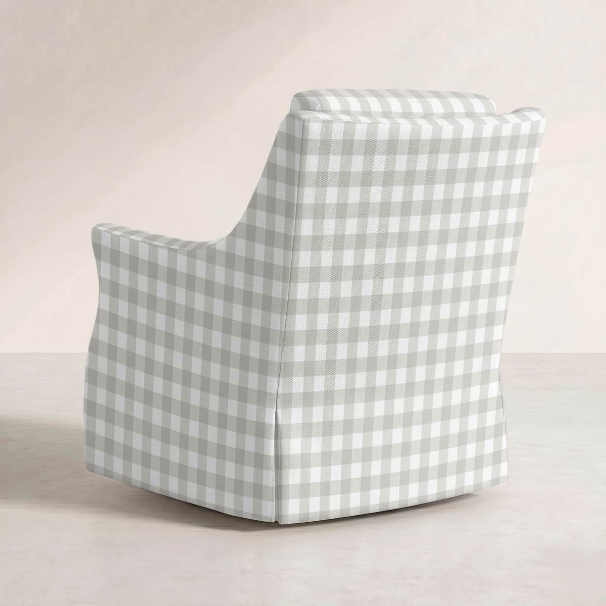 The Eleanor Chair in Pearl's Haven Fog Gingham