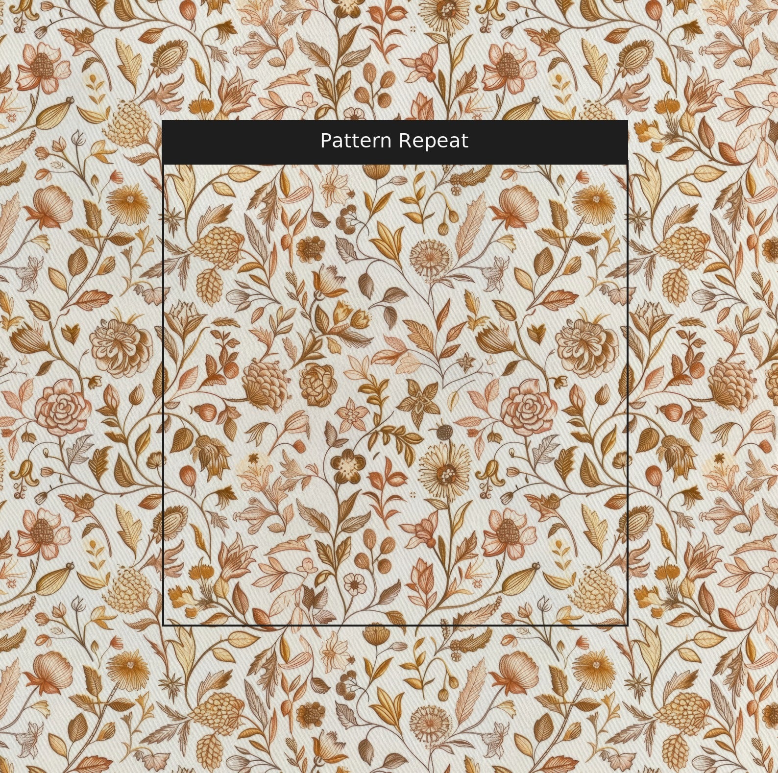 Sarah's Place Fabric by the Yard — pattern repeat