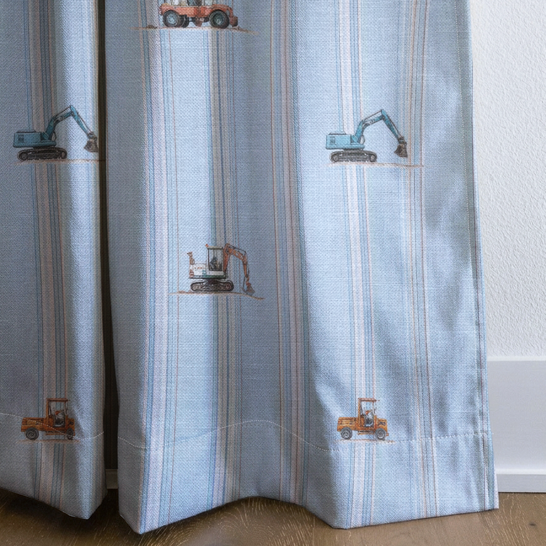 Boy Builder - Drapery — corner closeup