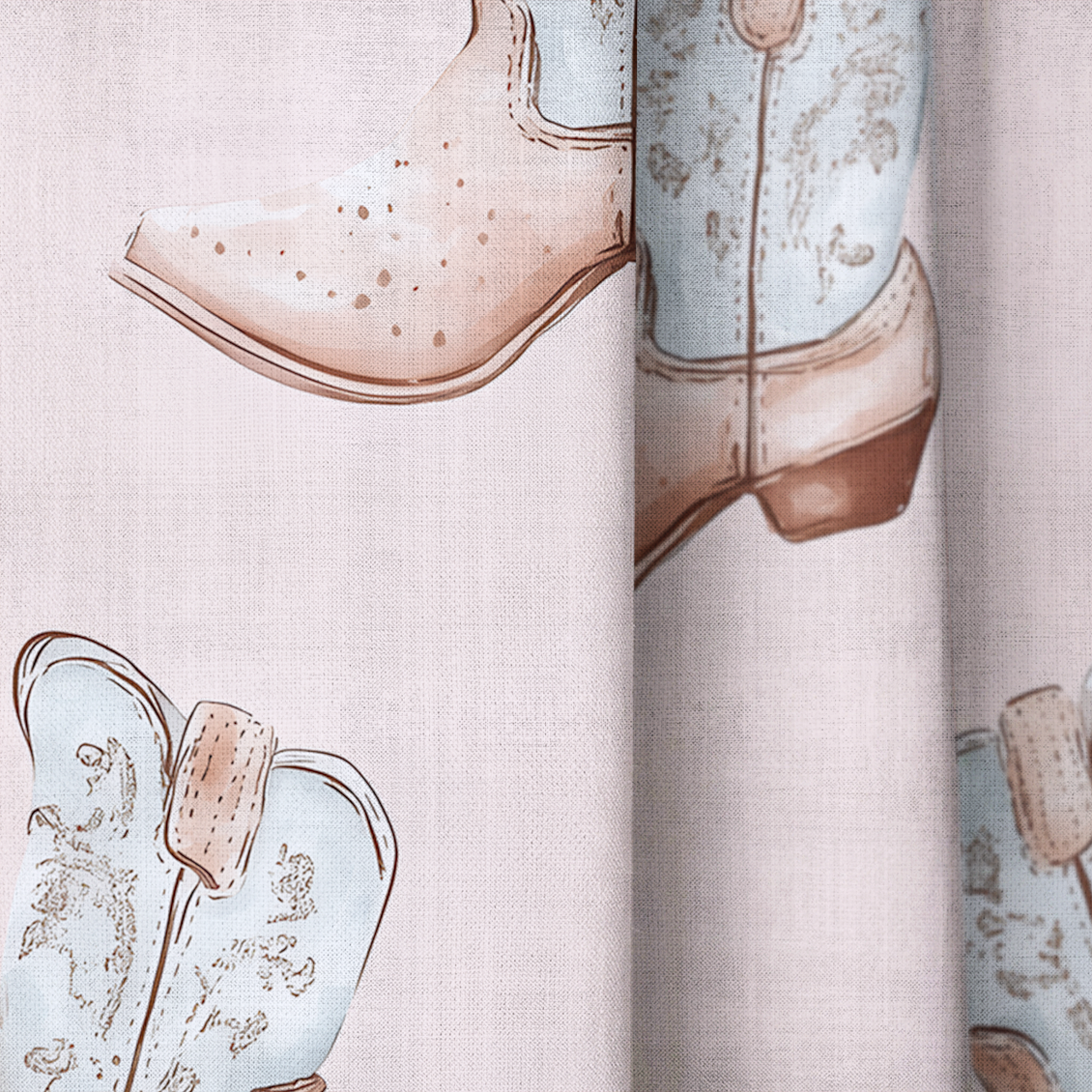 Pastel Rodeo - Drapery — close up