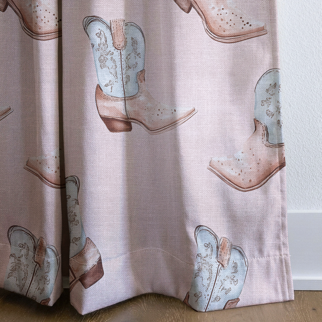Pastel Rodeo - Drapery — corner closeup