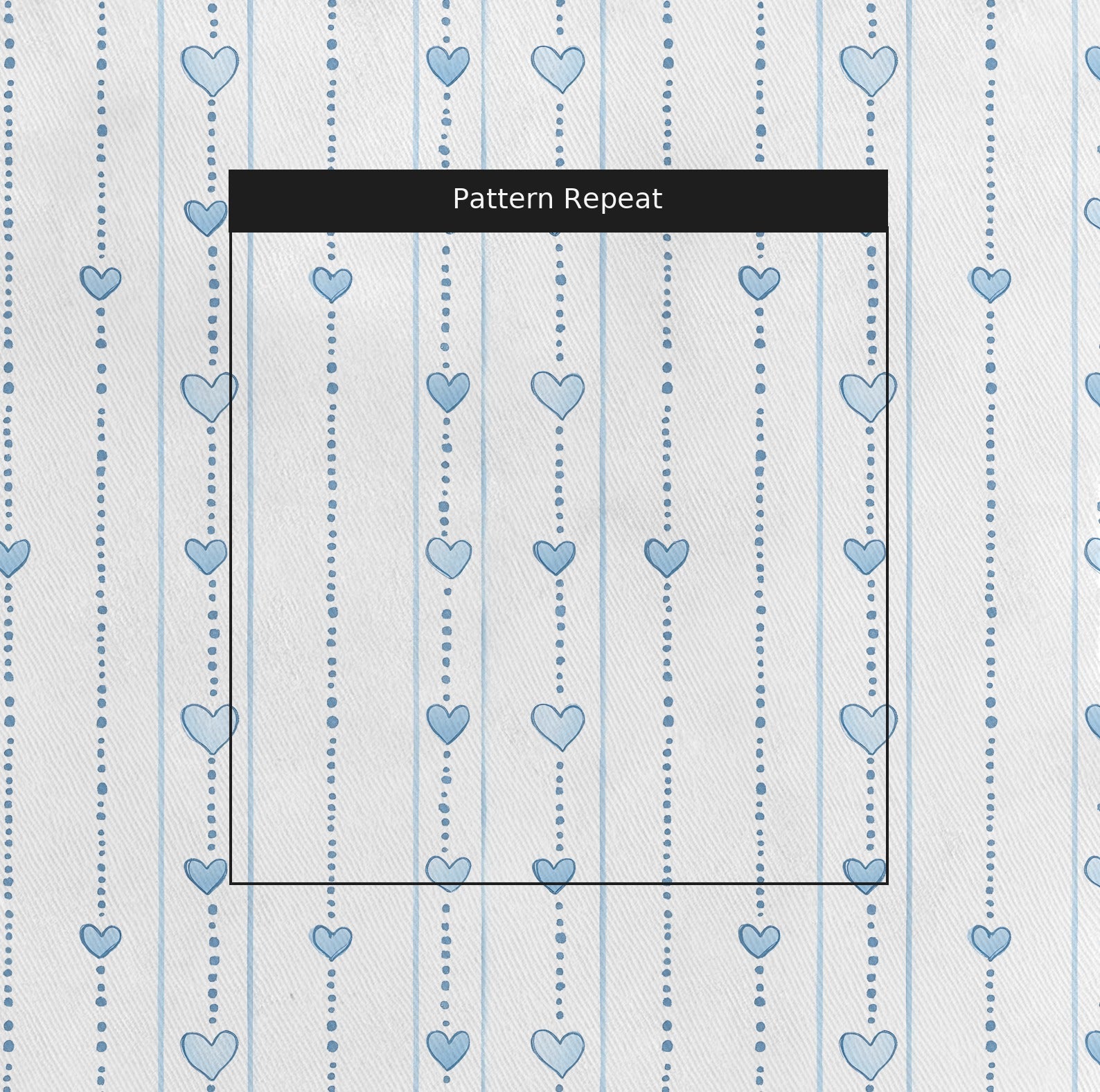 Heartstrings Fabric by the Yard — pattern repeat