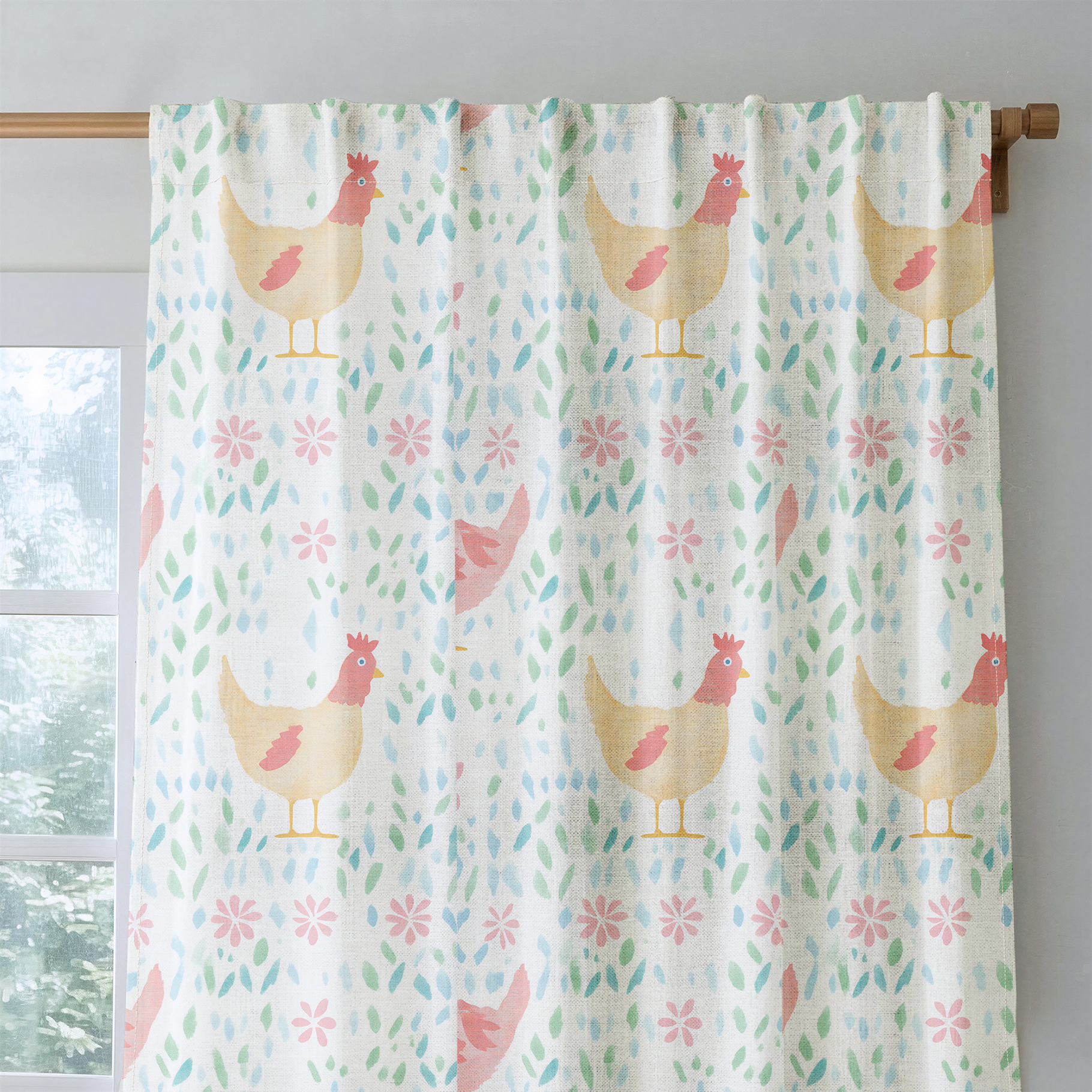 Mother Hen - Drapery — rod